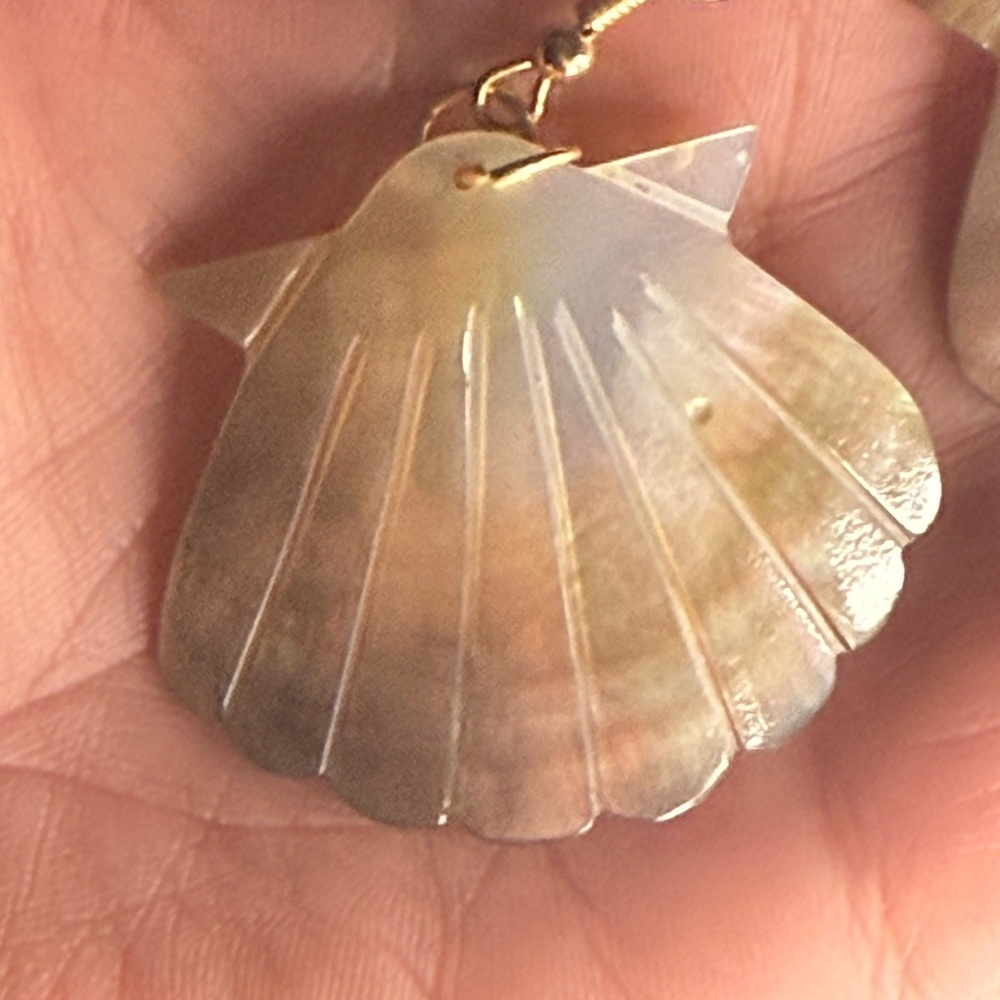 Shell-Shaped Earrings - Picture 4 of 4